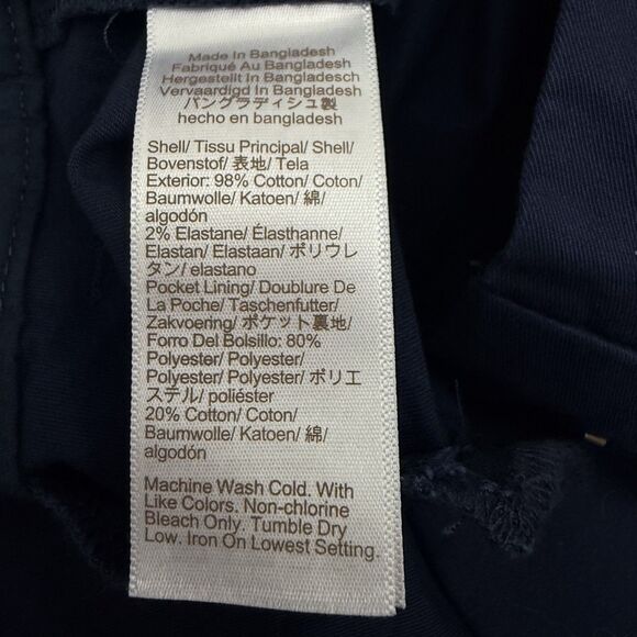 J.CREW 9” Frankie Bermuda Chino Short 14 Navy Blue High-Rise Cotton NWT B30 - Picture 6 of 6